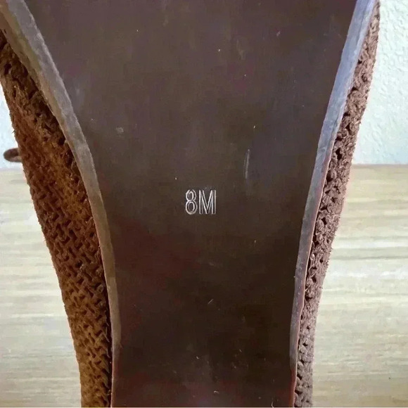 Jeffrey Campbell Anthropology Roosevelt Cone Heel Women’s Size 8 Brown Suede - Picture 10 of 11